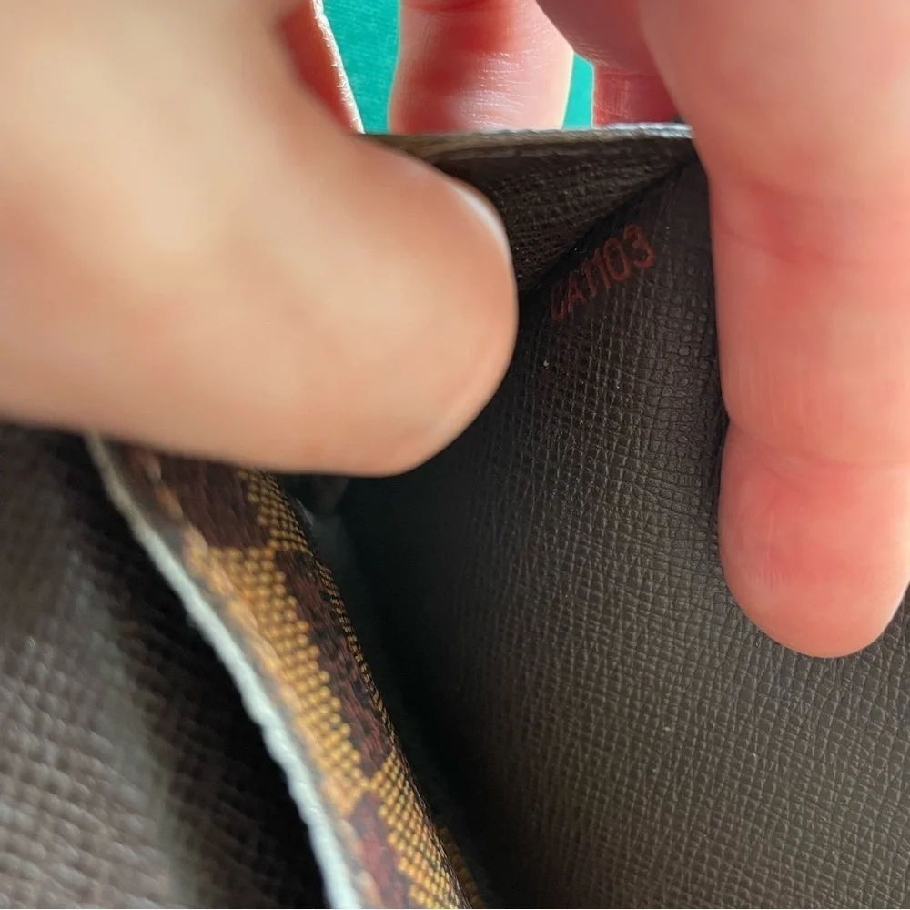 Louis Vuitton Brown Damier Ebene Emilie Continental Wallet Snap Closure 2013 OS